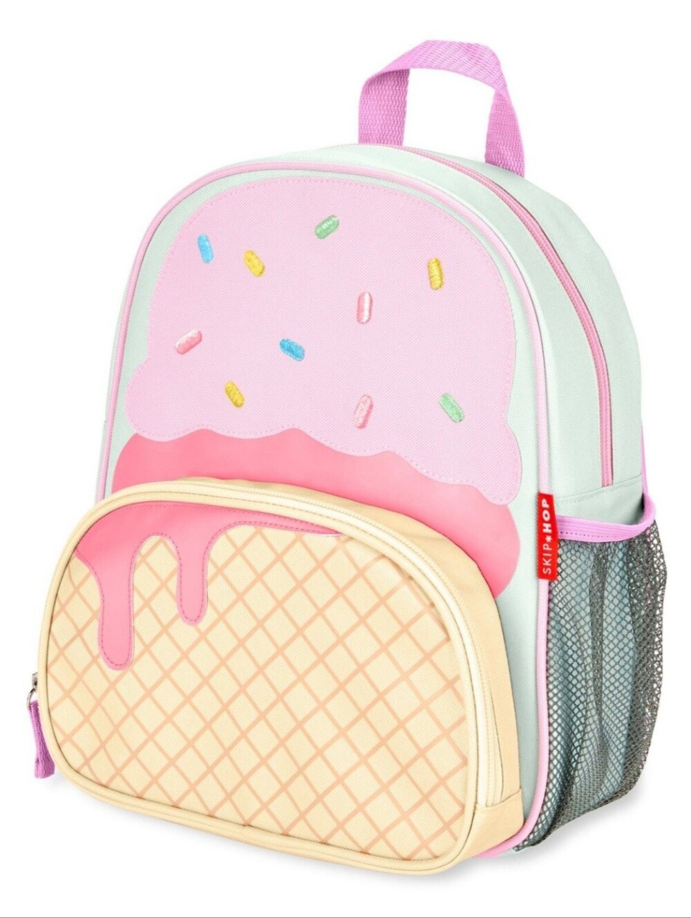 Skip Hop Spark Style Ice Cream Backpack with clear front pocket & mesh NWOT